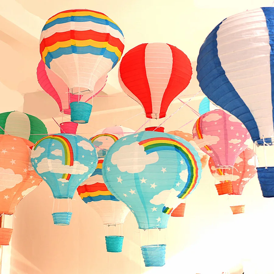 10 шт./лот 12 дюймовые разноцветные радужные воздушные шары бумажные фонарики