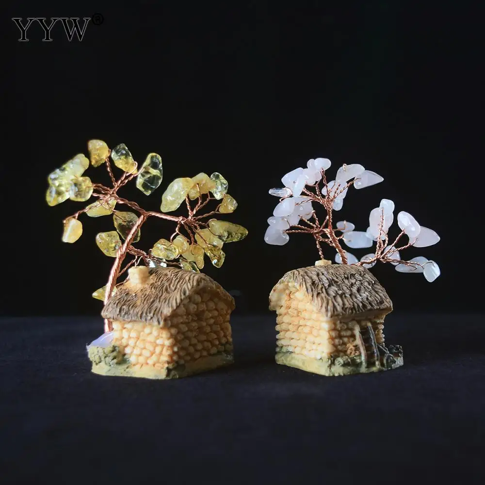 Натуральные хрустальные украшения на удачу в стиле ретро маленькие и