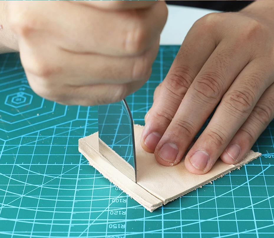 35 мм широкий клинок Кожа ремесло режущий нож для обработки края DIY ремесло нож для кожаных инструментов кожевенное ремесло DIY инструмент