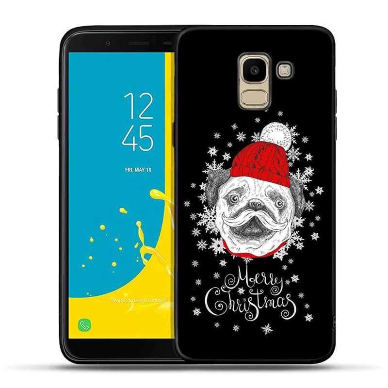 H1474 Санта Клаус силиконовый чехол для телефона для samsung Galaxy J3 J5 J7 J2 Pro J4 J6 плюс J8 Etui Рождественский подарок - Цвет: H1474