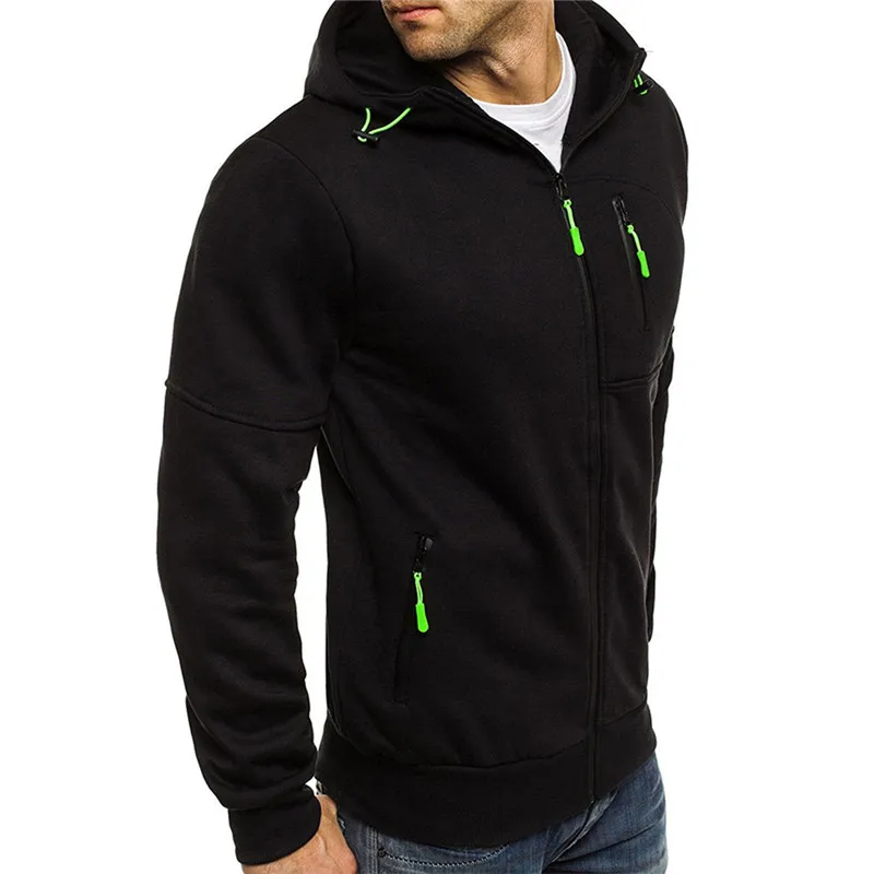 Men Running Jacket Jogging Sports Sportswear Training Fitness Exercise Gym Sport Clothes Autumn Winter Long Sleeve | Спорт и