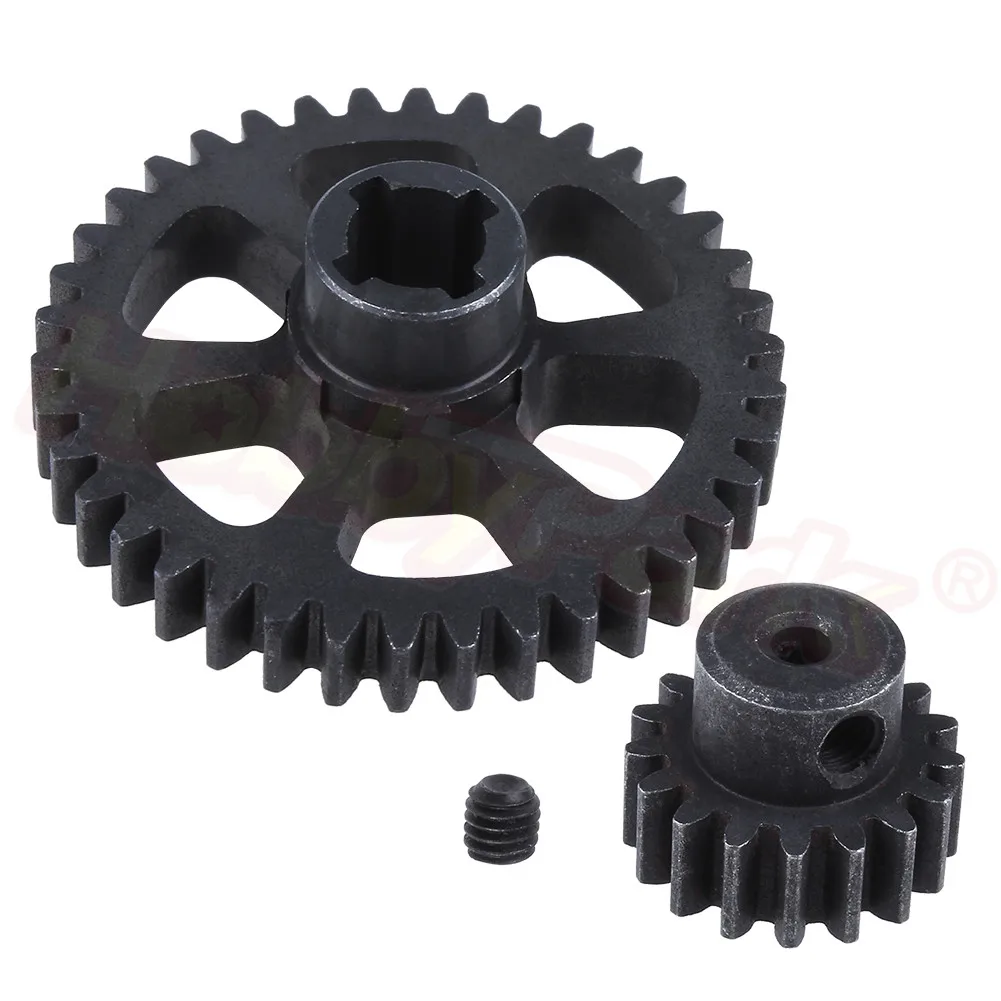 Металл diff основная Шестерня 38T & Pinion 17T для RC 1/18 WLtoys Замена подходит TOZO C1022