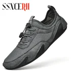 Кроссовки мужские из бычьей кожи, повседневная обувь для вождения, лоферы, без шнуровки, дышащие, для улицы, для взрослых, большие размеры 48