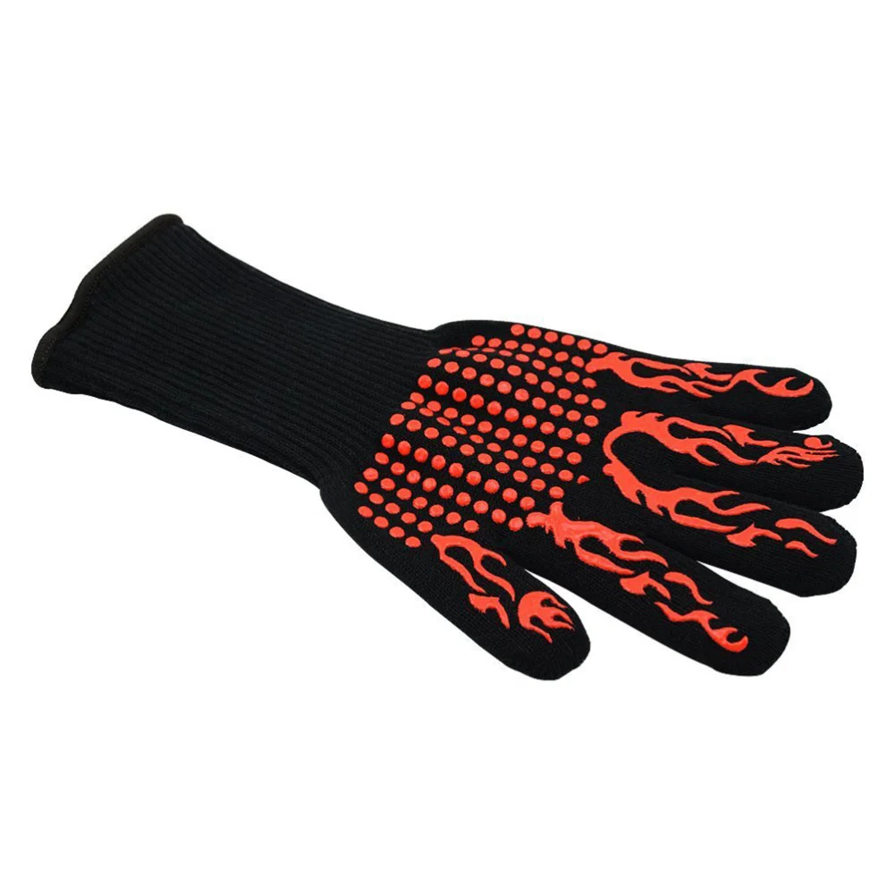 

2pcs BBQ Grill Oven Heat Resistant Premium Insulated and Silicone Lined Aramid Fiber for Cooking Baking Smoking Fi