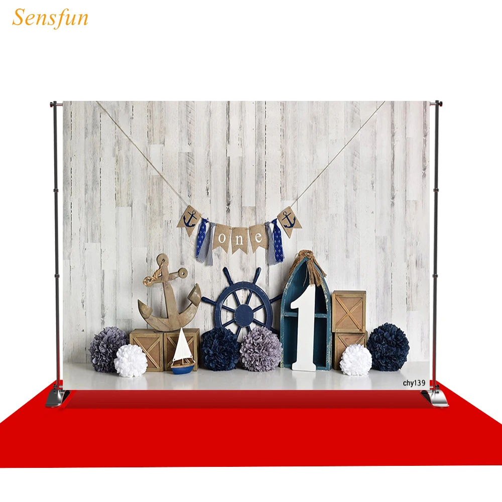 LEVOO фотографический фон 1 й День рождения морская тема Дети Новорожденные