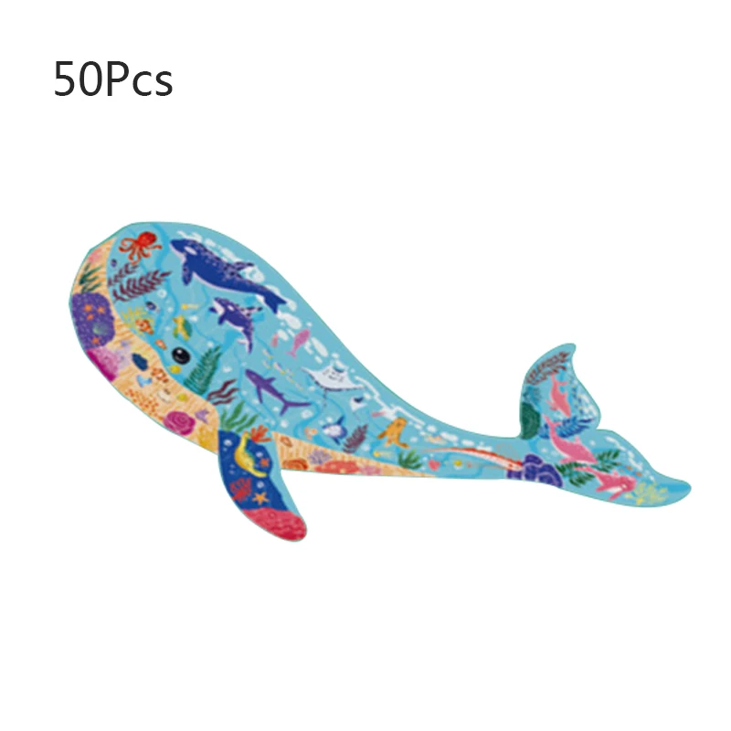 

Kids Montessori Toy 3D Paper Puzzle Toy Animal Shape Jigsaw Puzzle Learning Educational Toy For Children Artistic Home Adornment