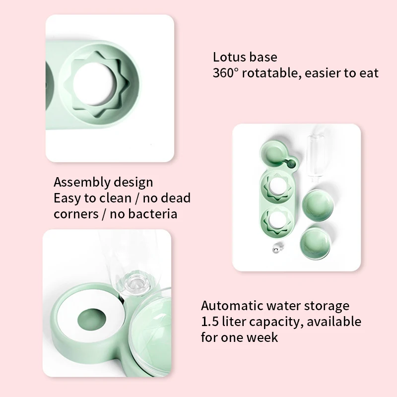 Кормушка для домашних животных автоматическая миска 2 в 1 кошек и собак поилка