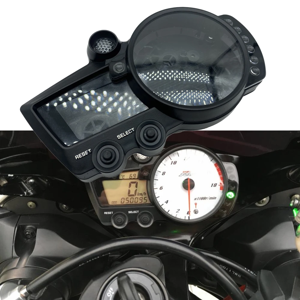 

For Yamaha YZF R1 2002 2003 R6 2003 2004 2005 R6S 2008 2009 Speedometer Instrument Case Gauge Odometer Tachometer Housing Cover