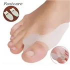 Разделитель для большого пальца ног 1 пара, силиконовый разделитель для большого пальца ног, облегчает боль в ноге при вальгусной деформации, защитная подушечка, консилер для большого пальца