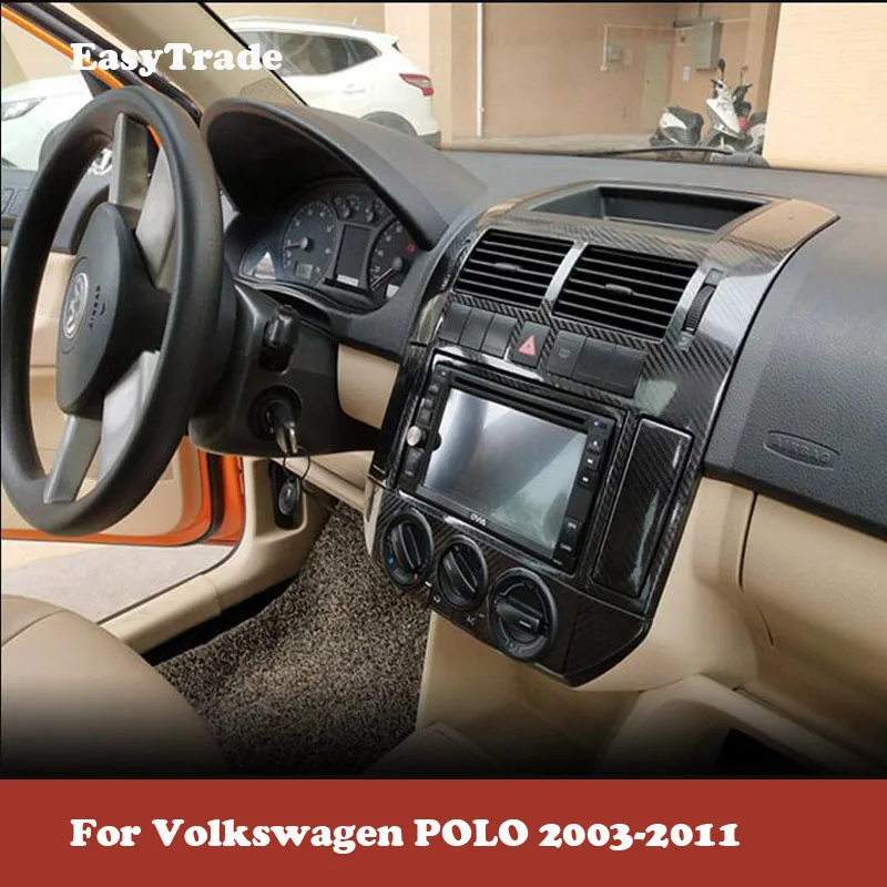 Наклейка для автомобиля Volkswagen VW POLO 2003 2011 Набор наклеек из углеродного волокна с
