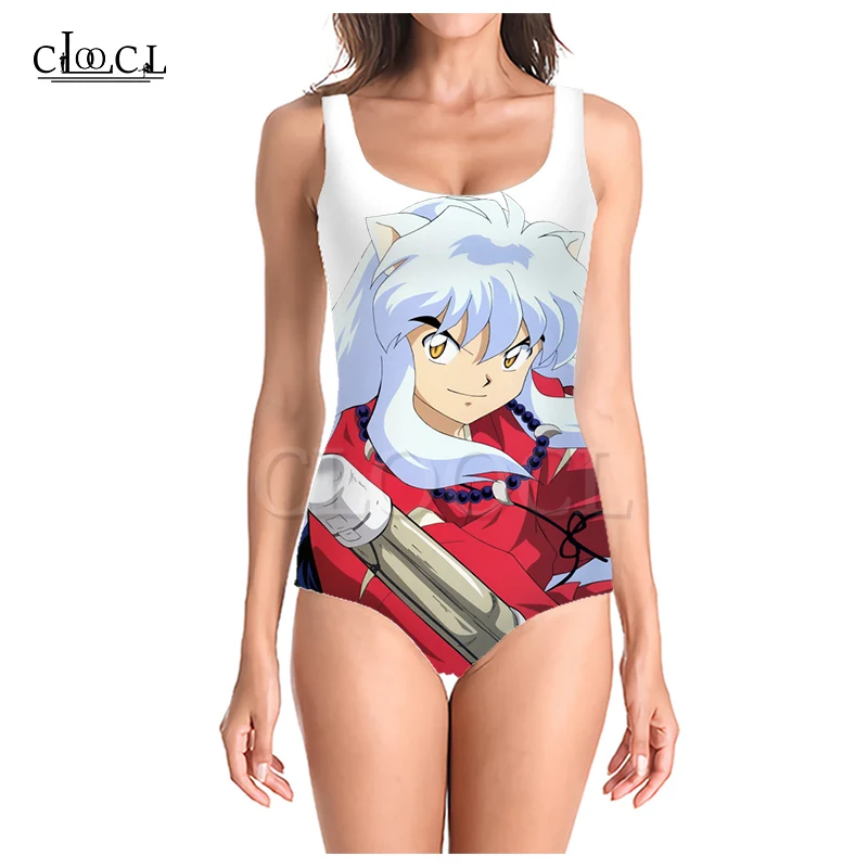 CLOOCL новейшее японское аниме инуяся 3D печать цельный купальник женский купальный