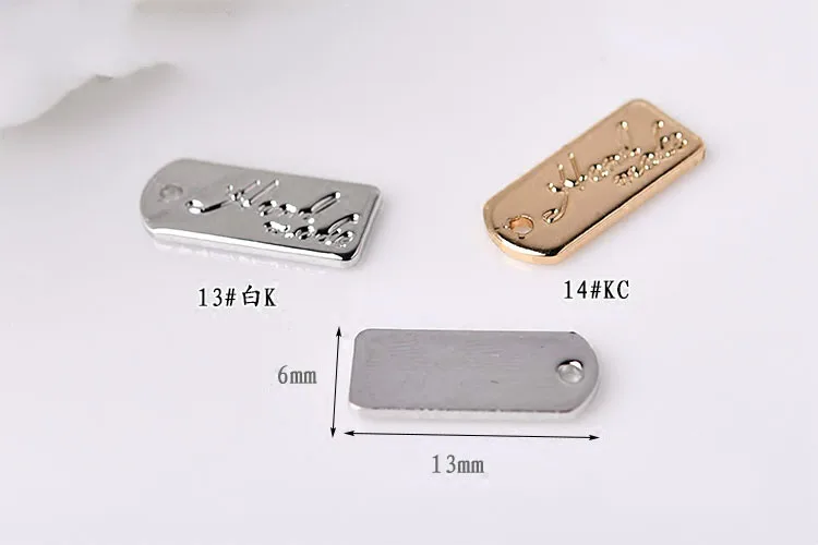 Версия латунной пластины для самостоятельной сборки квадратные серьги браслет