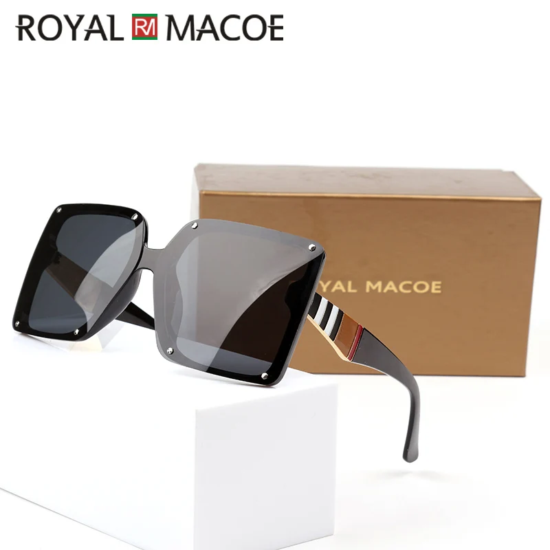 Женские солнцезащитные очки большого размера квадратные в стиле ретро модные