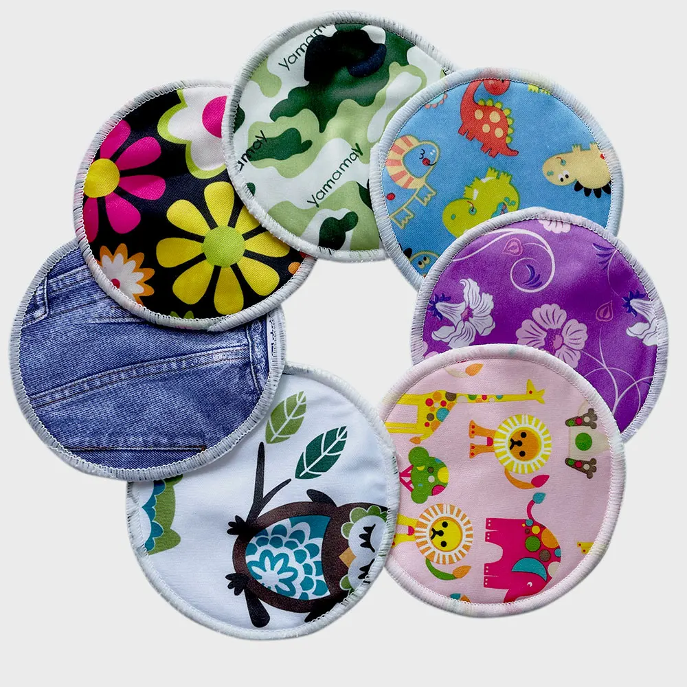 

pororo PUL printed washable breast pads, Bamboo reusable nursing pad for mum, breast nursing pads 24pcs/lot