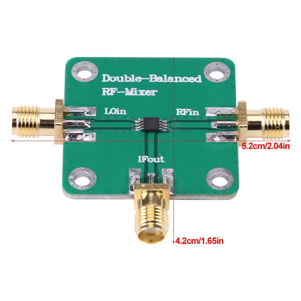 

Microwave Radio Frequency RF Double Balance Mixer RFin=1.5-4.5GHz RFout=DC-1.5GHz LO=312 Standard SMA Female Connectors