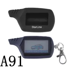 A91 dialog LCD Remote Controller Keychain for 2-way car alarm StarLine A91 Burglar Alarm