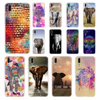 indian animal elephant totem soft silicone phone case for huawei p50 p40 p30 p20 pro lite e p samrt z 2019 2020 2021 cover