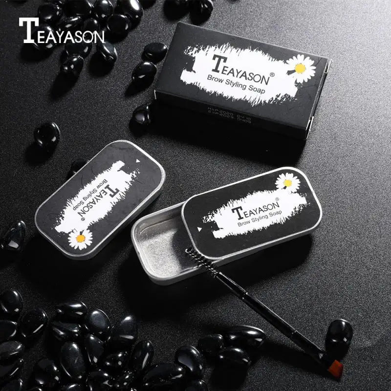 Натуральный/натуральный набор геля для бровей с кисточкой водостойкий крем-мыло