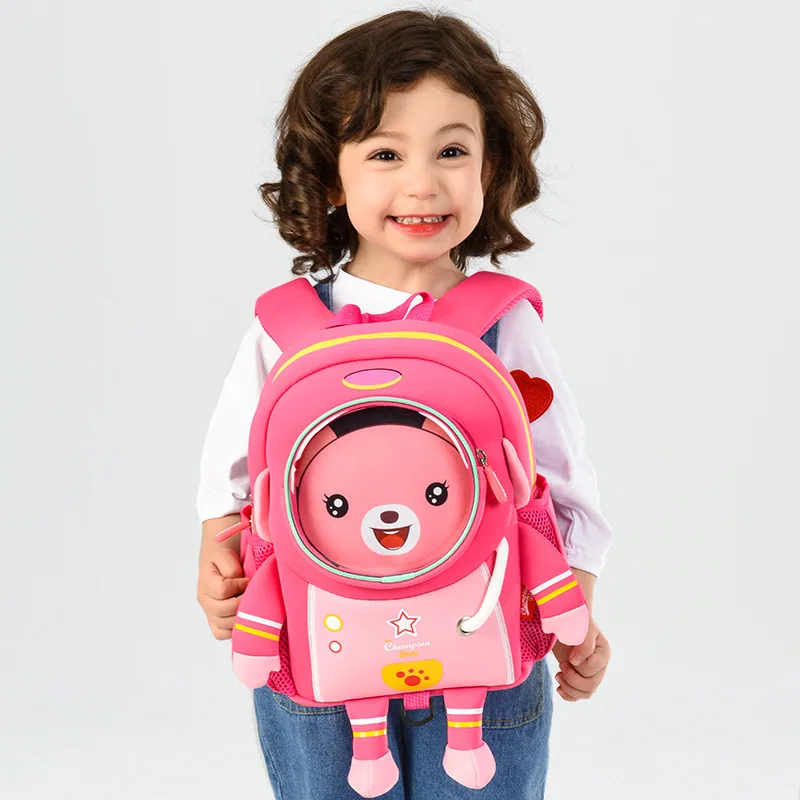 Модные флуоресцентные зеленые школьные сумки для мальчиков с роботом объемный