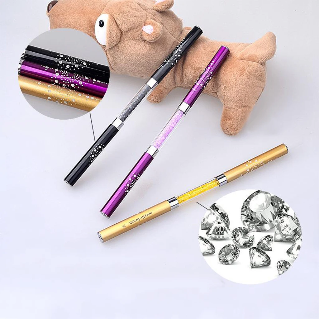 

Двухсторонний инструмент для ногтей кисть для рисования ногтей ручка для рисования салон инструмент для маникюра сделай сам