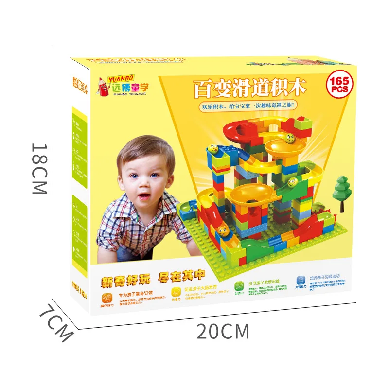 

Slide Building Blocks Children Small Particles Assembled Block Toy Montessori's Intelligence Development Puzzle Creative Gift