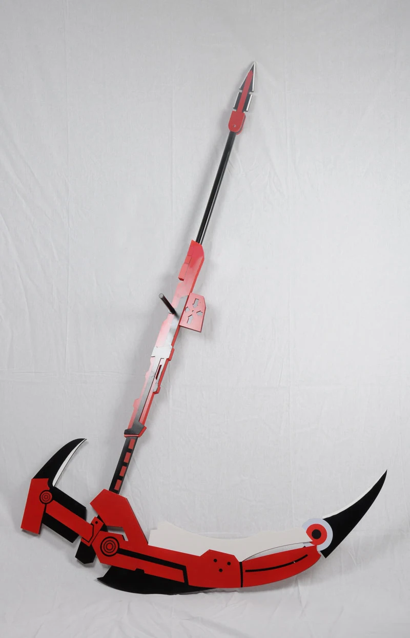 RWBY Рубиновая Роза полумесяц роза Косплей Реплика Scythe Prop |