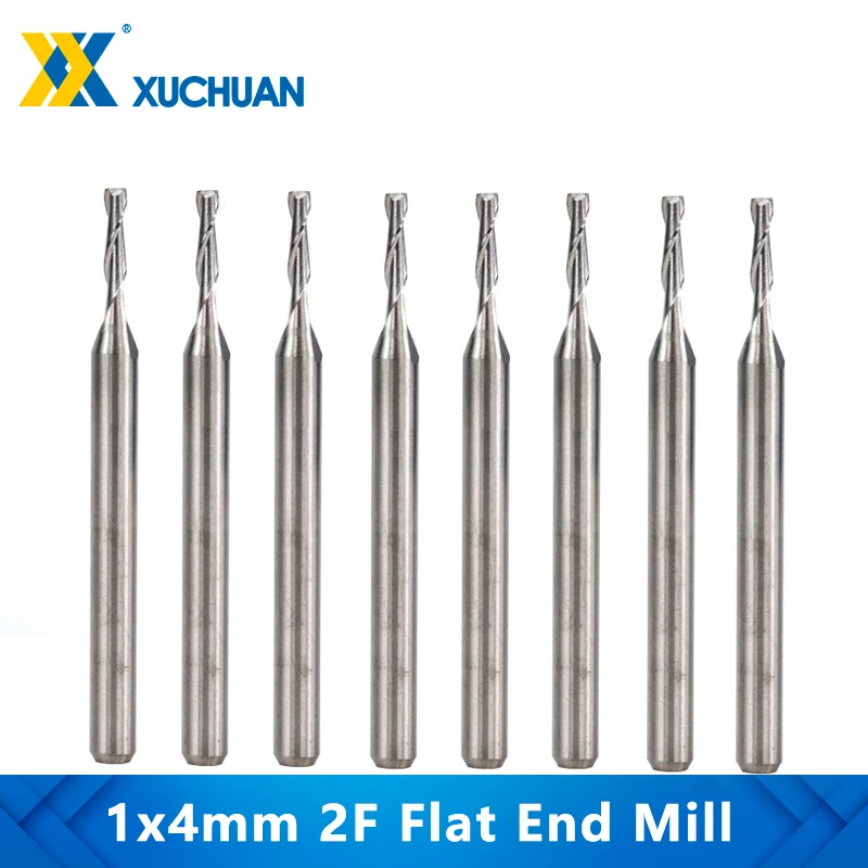 Концевая фреза с ЧПУ 2 канавками и хвостовиком 3 175 мм из карбида вольфрама