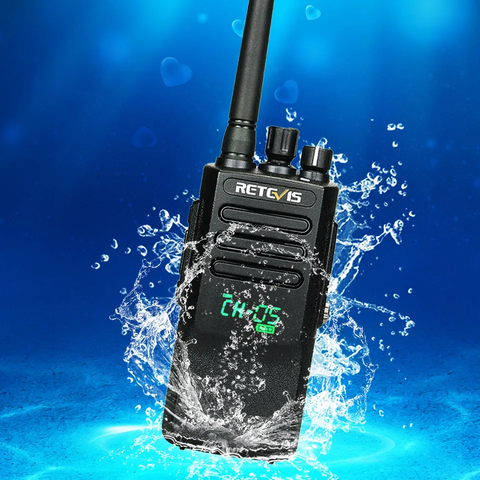 Высокая мощность DMR радио цифровой IP67 водонепроницаемый Walkie Talkie Retevis RT50 дисплей UHF VOX портативный двухсторонний радио Walkie-Talkie