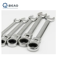 8 24mm adjustable ratchet wrench hand tools chromed gear spanner flexible head combination ratcheting action wrench