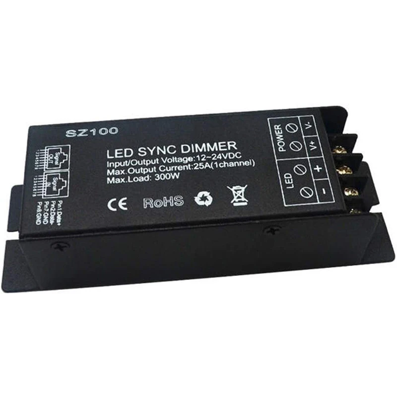 300W 25A DIY Led Controller Dimmer DC12V 24V RF Wireless Remote to Control Single Color Strip Light SMD 3528 5050 5630 | Электроника