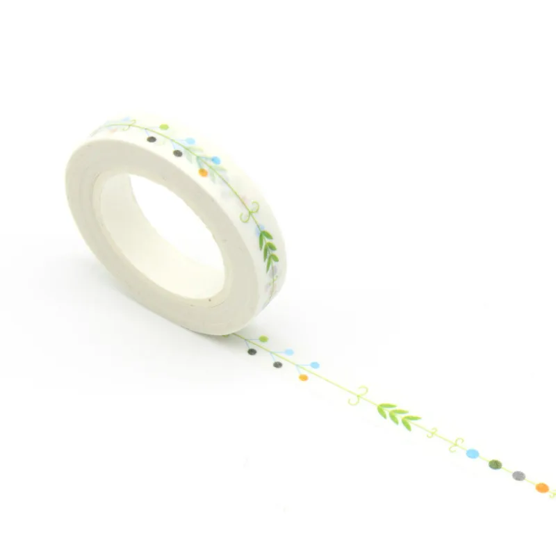 1pcs Leaves Paper Tape Party Favors Gift for Kids Supplies Birthday Scrapbooking DIY Diary Decorative Photo Album Sticker | Дом и сад