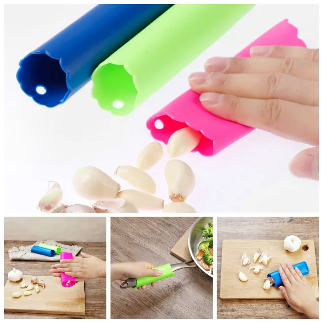 3 шт./набор силиконовые кухонные принадлежности для чистки чеснока |
