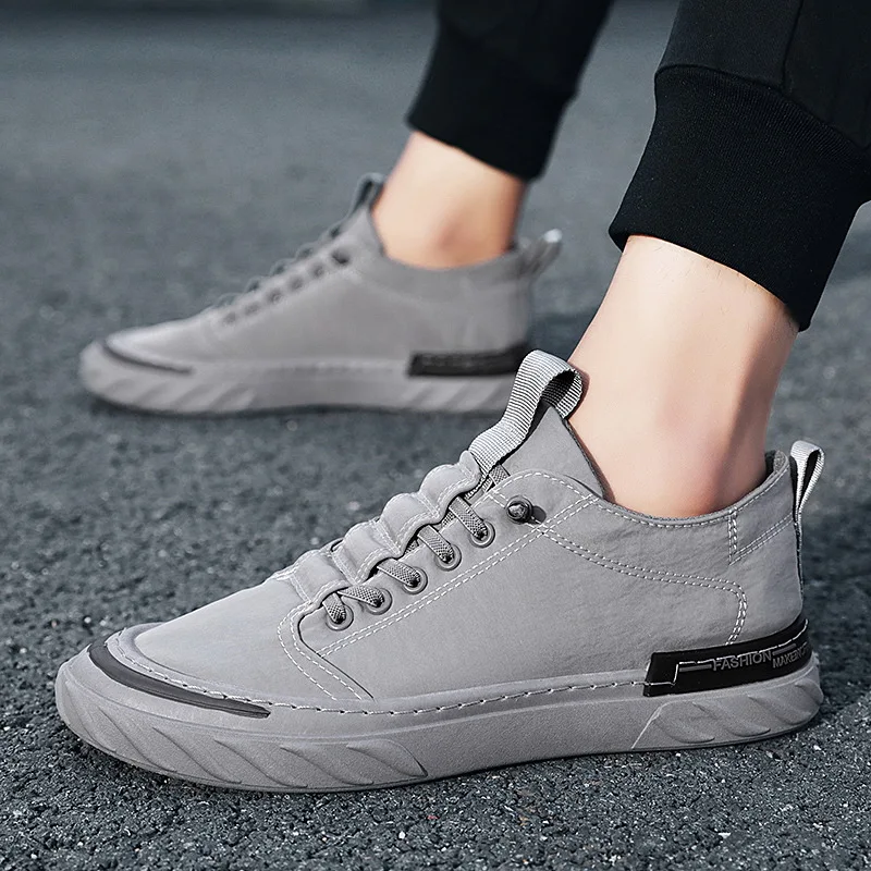 

Men's Canvas Shoes 2021 New Fashion Ice Silk Casual Single Foot Summer Breathable Sneakers Non-slip Wear-resistant and Comfortab