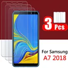 Защитное стекло для Samsung Galaxy A7 2018, закаленное стекло 7A Glaxy a72018 Galaxya7, защитная пленка, лист протектора 9H от 1 до 3 шт.