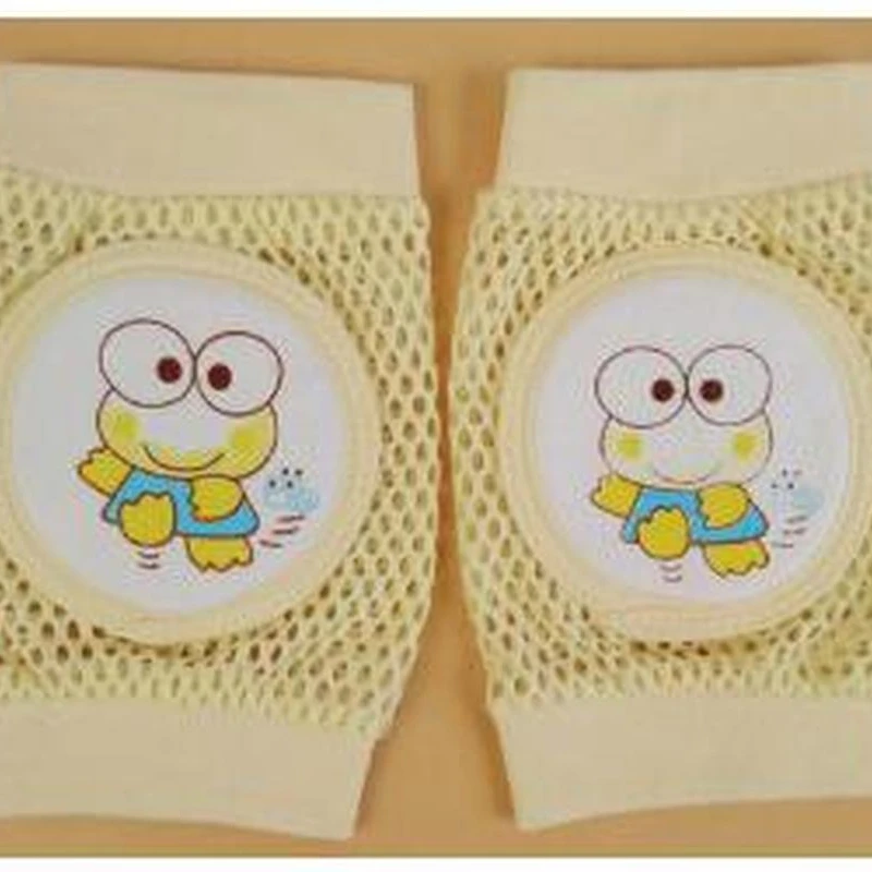 Rodilleras de seguridad de algod&oacute;n para beb&eacute;, calentadores de piernas infantiles, transpirables, de malla para ni&ntilde;o peque&ntilde;o, almohadillas para rodillas con dibujos animados, 1 par-2