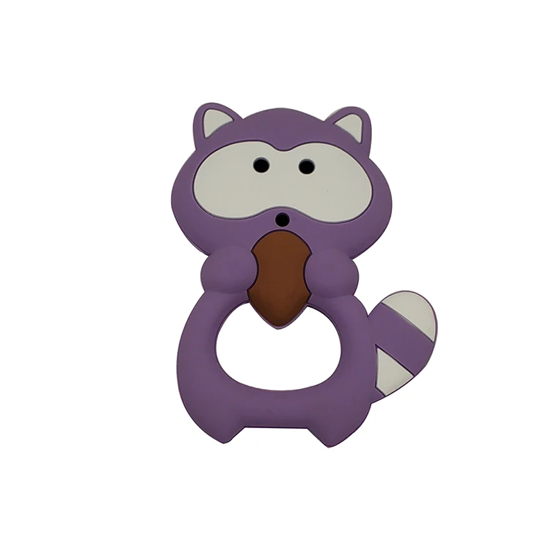 

1pcs Silicone Teether Food Grade BPA Free DIY Baby Teething Necklace Nursing Materials Silicone Animals Baby Teether