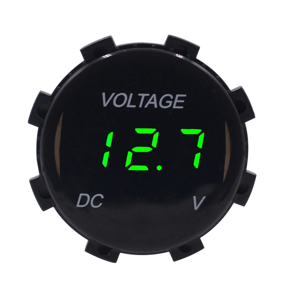 12V 24V Автомобильный вольтметр водный мотоцикл Светодиодная панель мини цифровой аккумулятор вольтметра тестер монитора Дисплей вольтметр