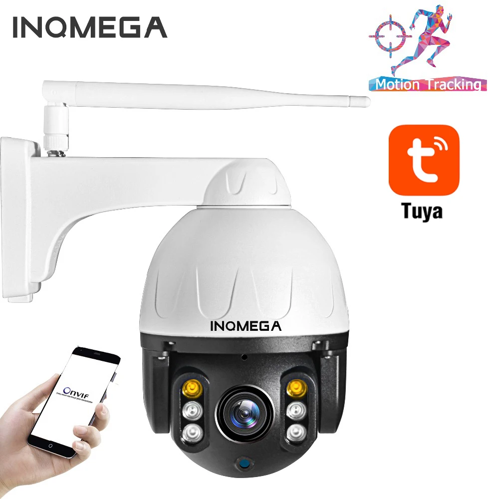 IP камера INQMEGA Tuya 1080P PTZ автоматическое отслеживание Wi Fi|Камеры видеонаблюдения| |