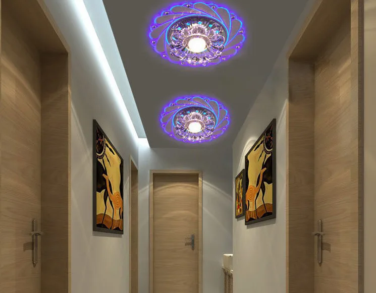 Хрустальный светодиодный цветной светильник Потолочная люстра для гостиной