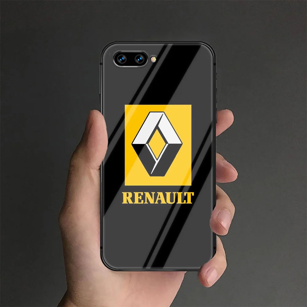 

French Car Renault Phone Tempered Glass Case Cover For Huawei Honor 7 8 9 10 20 A X I Lite Hoesjes