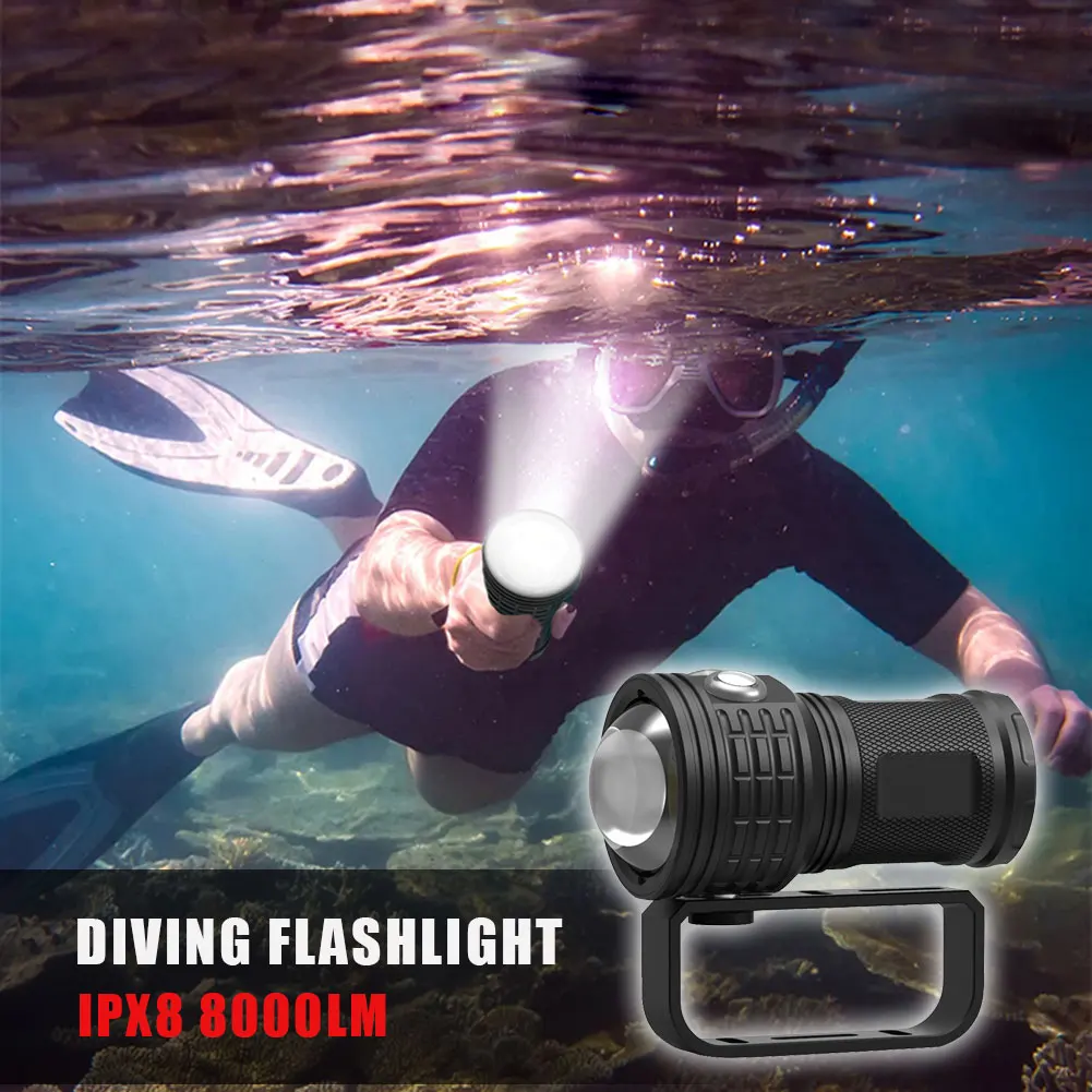 

Professional COB LED Diving Flashlight Photography Folding Waterproof Flashlight Portable Maintenance LED Fill Light Torch
