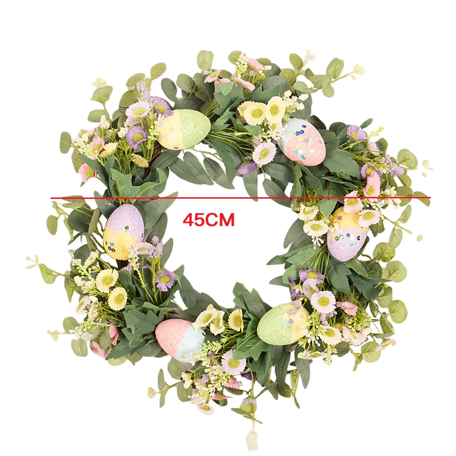 

Artificial wreath Ginkgo Eucalyptu Leaves Home Living Room Window Simulation GreeLeaf Wreath Door Decor Garland Wall Hanging