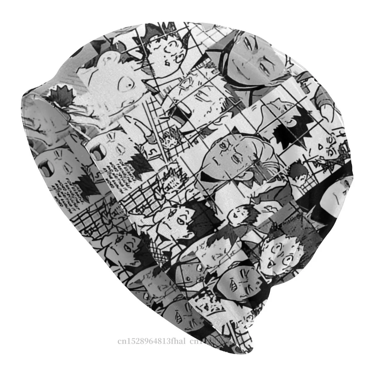 

Шапка-бини Haikyu Shoyo Tobio Kei Toru, с коллажем Манга