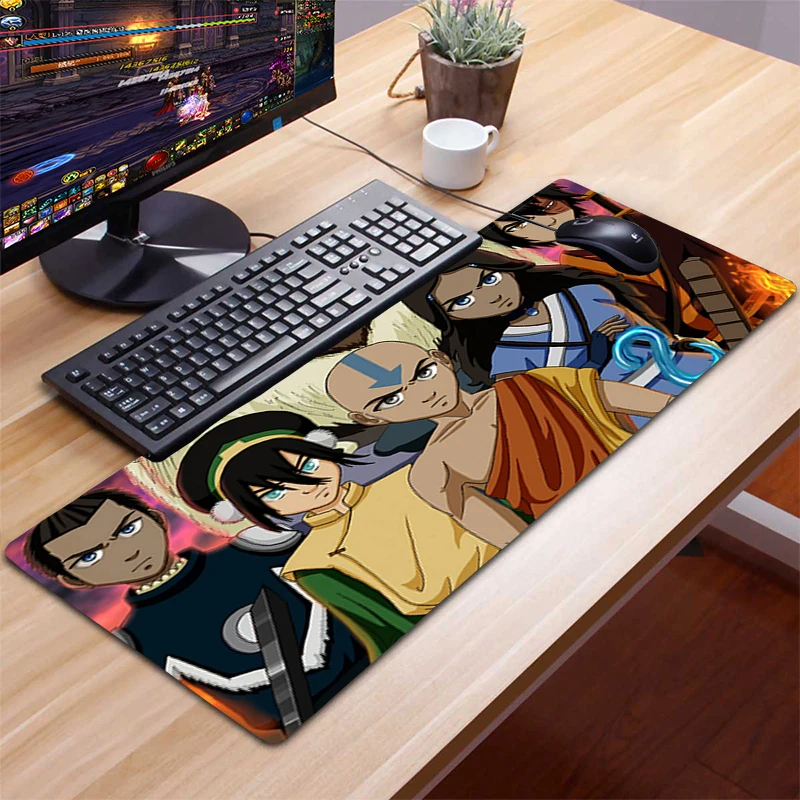 

Avatar The Last Airbender Mouse Pad Mat Computer Mousepad 90x30cm Natural Rubber gamer desk mat Computer Gamer keyboard Mouse
