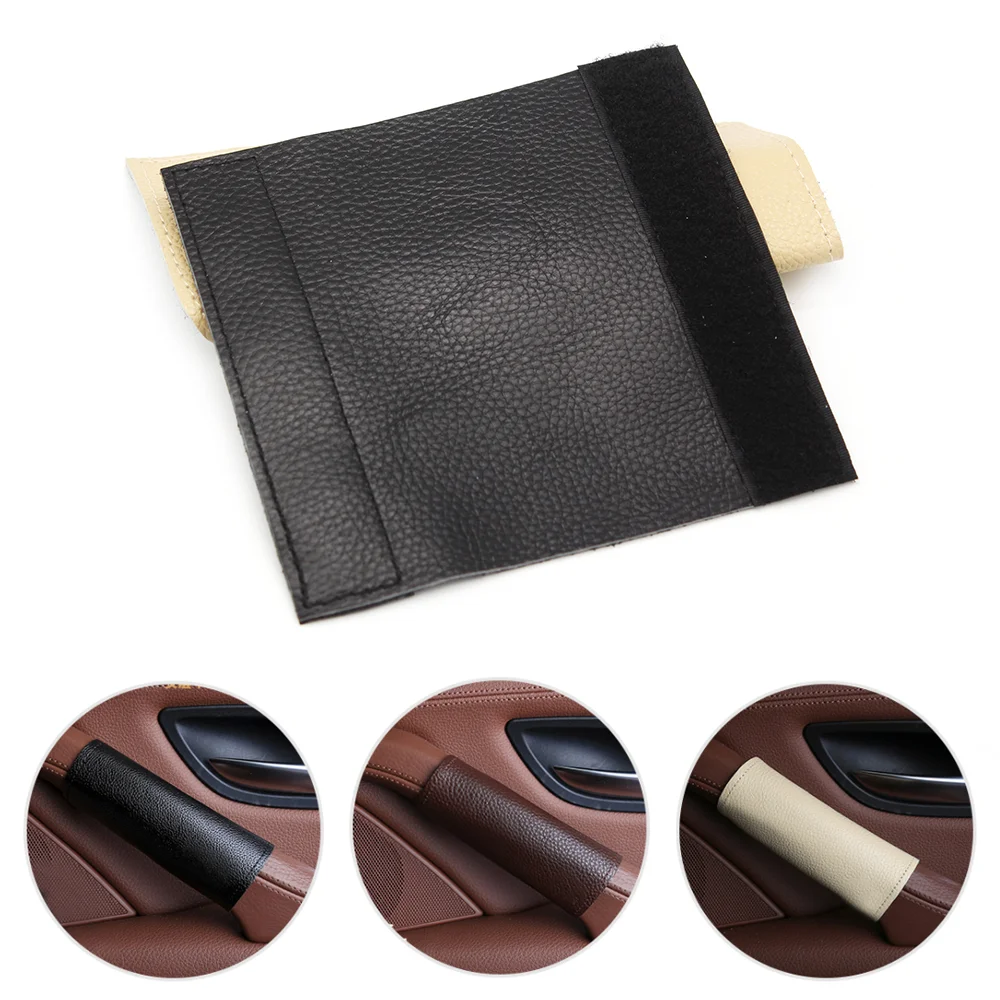 

Car Styling Interior Microfiber Leather Door Panel Handle Pull Trim Cover Inner Handle Cover For BMW 5 Series F10