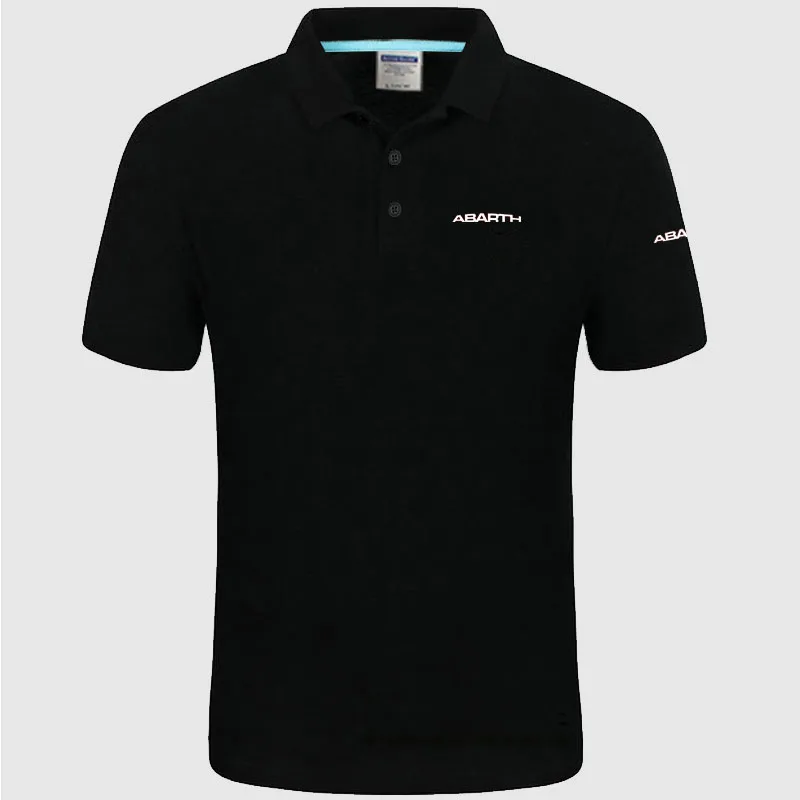 

logo Abarth logo Polo classic brand Men Polo Shirt Men Casual solid Short Sleeve cotton polos