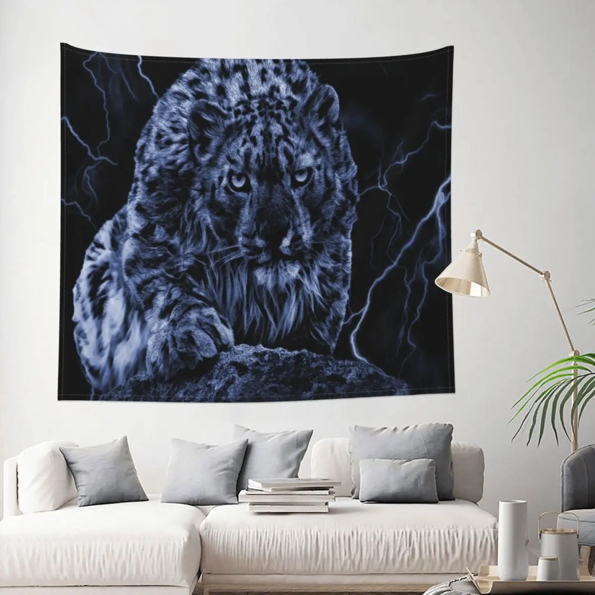 

Tapestry On The Prowl Tiger Animal Wildlife Cat Decor Wall Room Home Decoration Hanging Living room Kawaii Aesthetic Gift