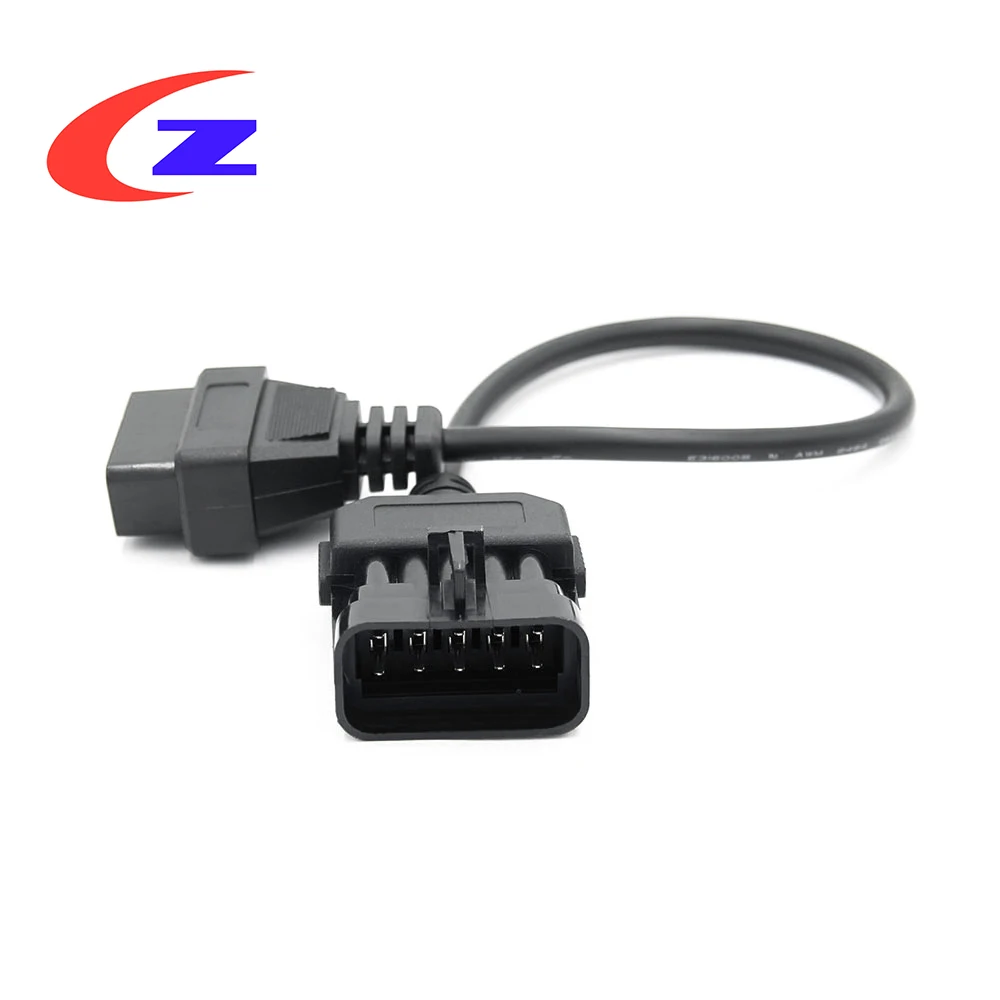 

OBD-коннектор для Opel, 10-контактный OBD-коннектор OBD2 16-контактный переходник для Opel OP COM OBD, автомобильный диагностический инструмент OBD, Удлините...