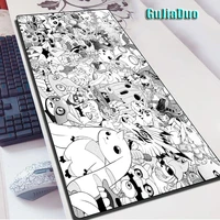 gujiaduo black and white simplicity anime mouse pad pc gamer computer desk mat gaming hoom accessories xl comics mousepad carpet