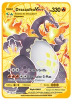 2021 new pokemon gold metals cards in frenish pmgba japan anime collection charizard playing cards children toy gift